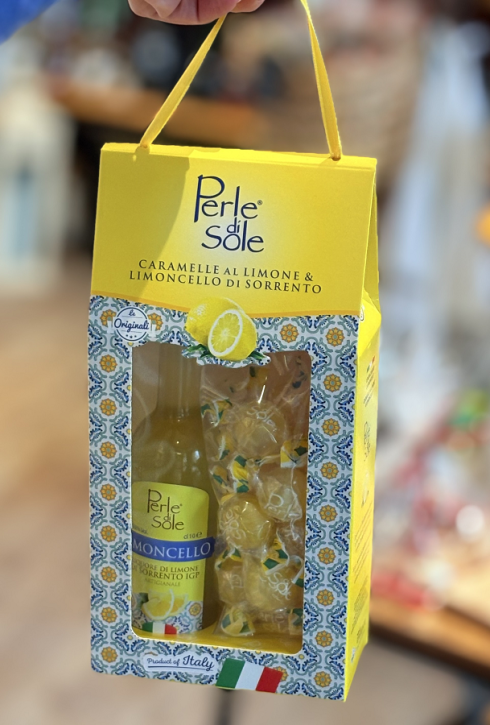 gift box caramelle al limone 170g & limoncello di Sorrento IGP 10cl