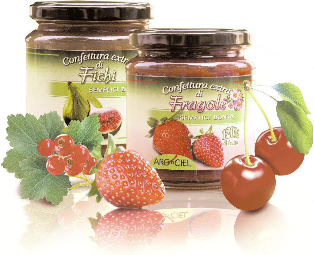 Konfitüre mit extra großen Fruchenstückchen